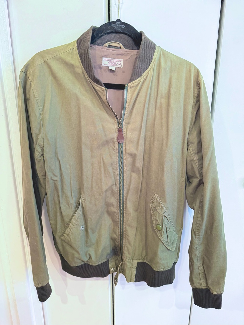 Men's Olive Bomber Jacket - Wallace & Barnes